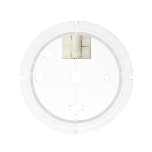 Clear Hinged Cover with Extra Hole for Stationary Basket, Hanson Vision compatible