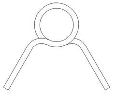 Stainless Steel Hose Clamp Sinker, .25” (6.35mm) ID opening