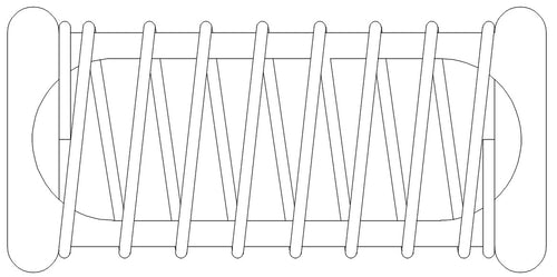 PTFE Coated over Stainless Steel Spring Style Sinker, 18 × 6mm capacity