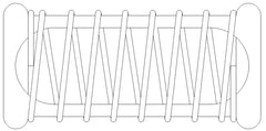 PTFE Coated over Stainless Steel Spring Style Sinker, 18 × 6mm capacity