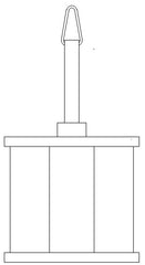 6 Tube Disintegration Assembly with Glass Tubes & Old Style Wire Hanger, Agilent/VanKel compatible