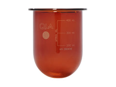 400mL Amber Glass Vessel, Erweka compatible