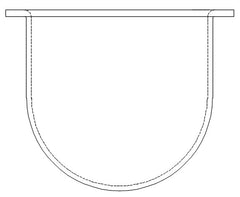 500mL Clear Glass Vessel, Erweka compatible
