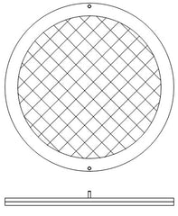 APP 5 CP Paddle Over Disk Assembly, 80mm, 9 Mesh (2)