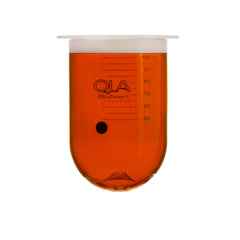 1000mL Amber UltraCenter Precision Glass Apex Vessel with Plastic Rim