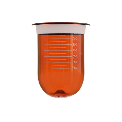 1000ml Amber Glass Apex Vessel with Ring, Hanson SR8-Plus compatible