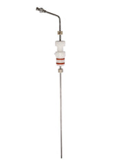 13" (330mm) Bent 316 SS Cannula with SS Luer Lock and 2 Position Stopper at 500mL and 900mL, Sotax compatible