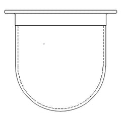 500mL Amber Glass Vessel with Plastic Rim