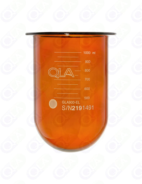 1000ml Amber Glass Vessel Electrolab Compatible Quality Lab Accessories