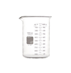 1000mL Clear Glass Disintegration Beaker with Flared Top, DIstek compatible