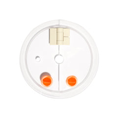 Clear Hinged Cover with Extra Hole for Stationary Basket, Erweka compatible