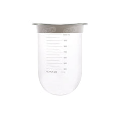 1000mL Clear Glass Vessel with Centering Ring, Zymark/Multidose compatible