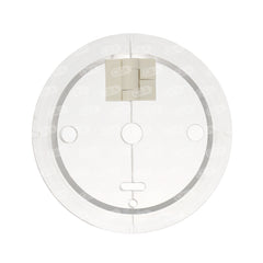 Clear Hinged Cover with (2) .391” OD holes and Hanson auto-sampler probe holes, Hanson Vision compatible