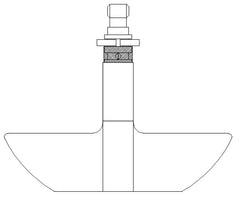 Stainless Steel Paddle Blade with sample opening, Sotax compatible