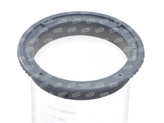 1000mL Clear Glass Easi-Lock Vessel, Hanson Vision compatible (Graduation Lines)