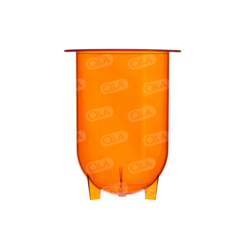 1000mL Amber Plastic Footed Vessel, Pharmatest compatible