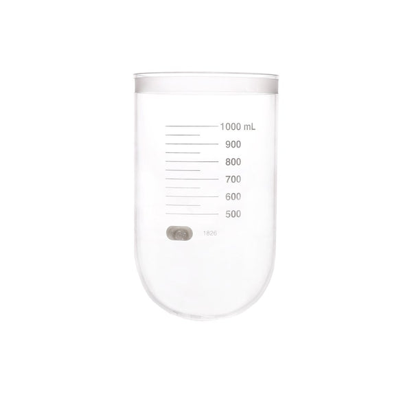 1000mL Clear Glass Vessel, No Collar, Agilent/ VanKel compatible