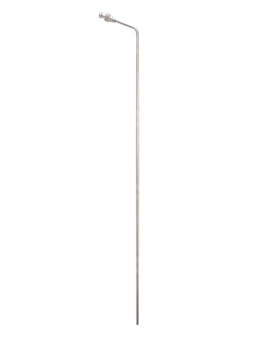 15" (380mm) Bent 316 SS 1/8" (3.2mm) OD Cannula with SS Luer Lock