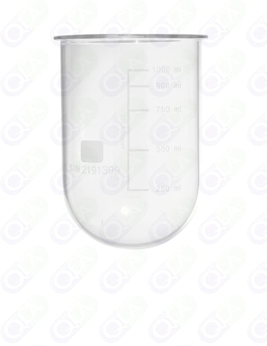 1000mL Clear Glass Vessel, Copley compatible