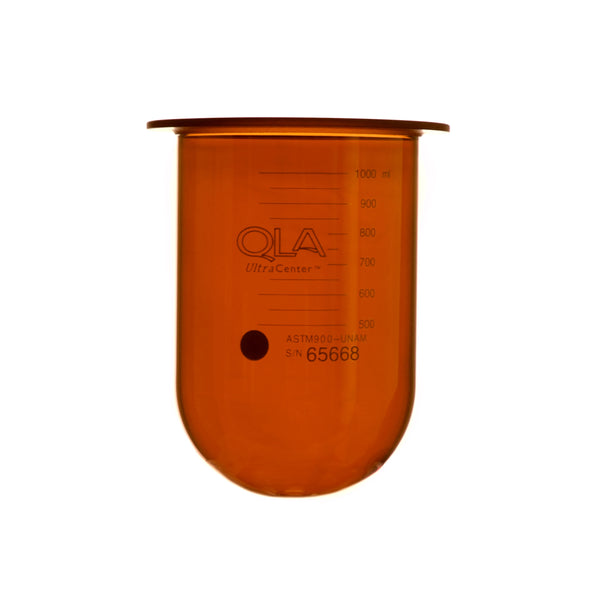 1000mL Amber UltraCenter Precision Glass Vessel Quality Lab Accessories
