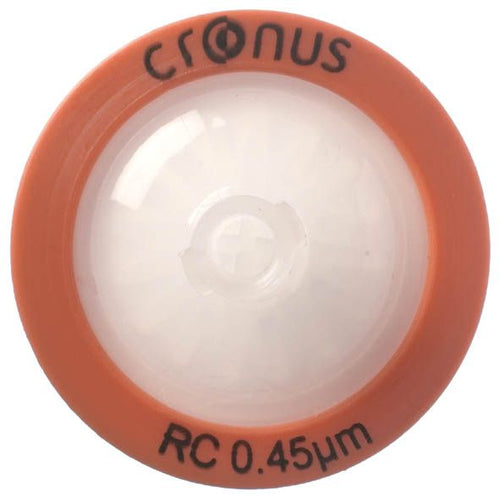 .45µm Cronus® 25mm Syringe Filters, Regenerated Cellulose (Pack/100)