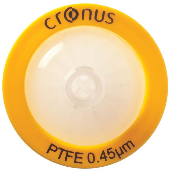 .45µm Cronus® 25mm Syringe Filters, PTFE (Pack/100) Quality Lab