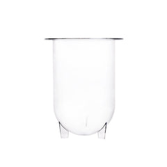 1000mL Clear Plastic Footed Vessel, Pharmatest compatible