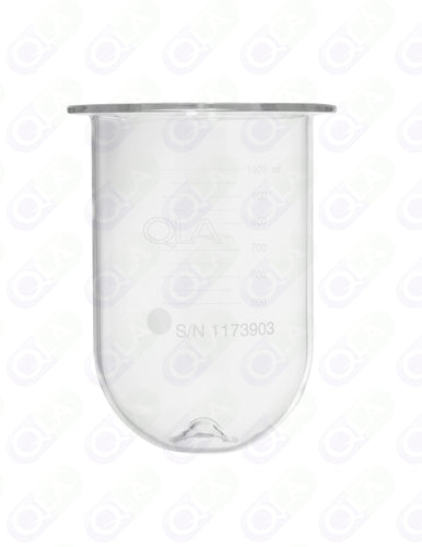 1000mL Clear Glass Apex Vessel, Electrolab compatible