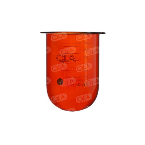 1000mL Amber Glass Vessel, Erweka compatible