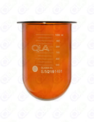 1000mL Amber Glass Vessel, Electrolab compatible