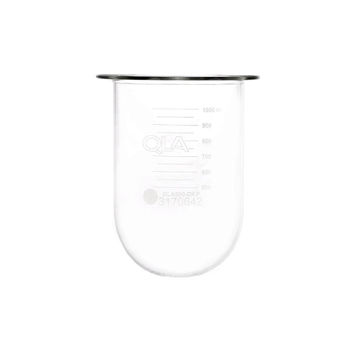 1000mL Clear Premier Glass Vessel, Distek compatible