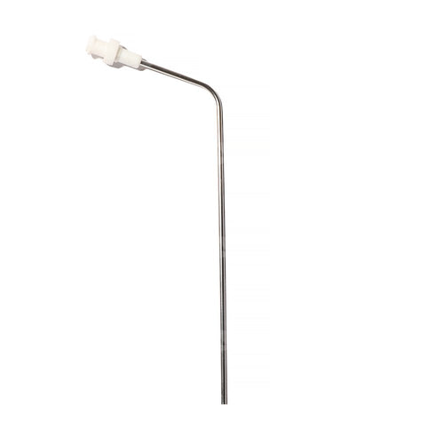 4.75" (120mm) Bent 316 SS 1/16" (1.6mm) OD Cannula with Kynar Luer Lock (low cost alternative)