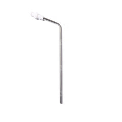 4.75" (120mm) Bent 316 SS 1/8" (3.2mm) OD Cannula with Kynar Luer Lock (low cost alternative)