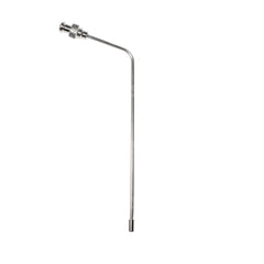 4.75'' (120mm) Bent 316 SS Cannula with SS Luer Lock & Perm SS Tip for QLA "01" style filters