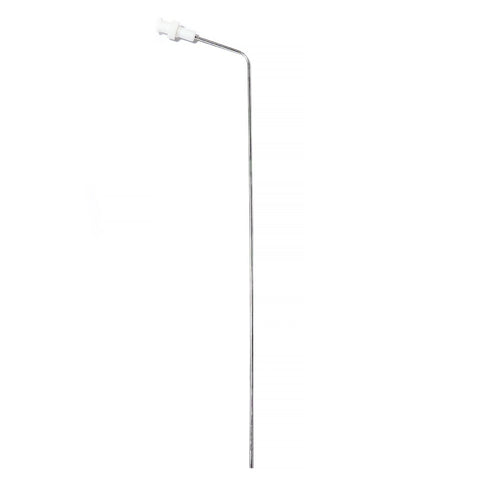 7.75" (195mm) Bent 316 SS 1/16" (1.6mm) OD Cannula with Kynar Luer Lock (low cost alternative)