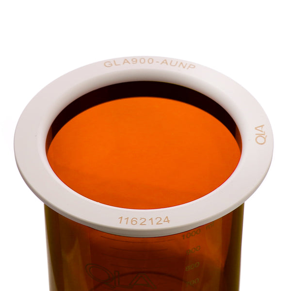 1000mL Amber Glass Vessel with Plastic Rim Quality Lab Accessories