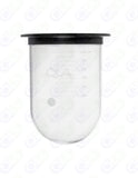 1000mL Clear Glass Vessel with Plastic Rim, Erweka compatible